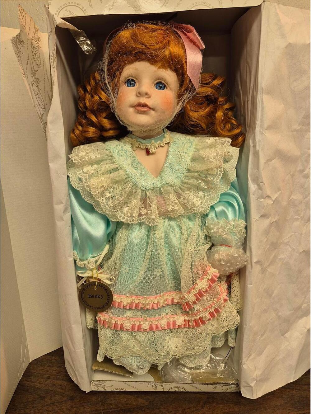 The Prestige Collection Porcelain Doll - Becky